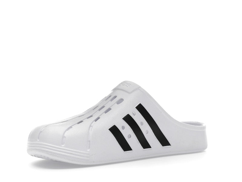 adidas Adilette Clog White Black
