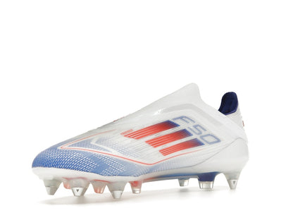 adidas F50 Elite Laceless SG Cloud White Solar Red Lucid Blue