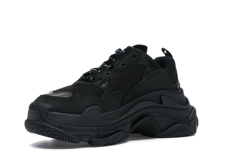 Balenciaga Triple S Triple Black (2018) Reissue Nondistressed (Women's)