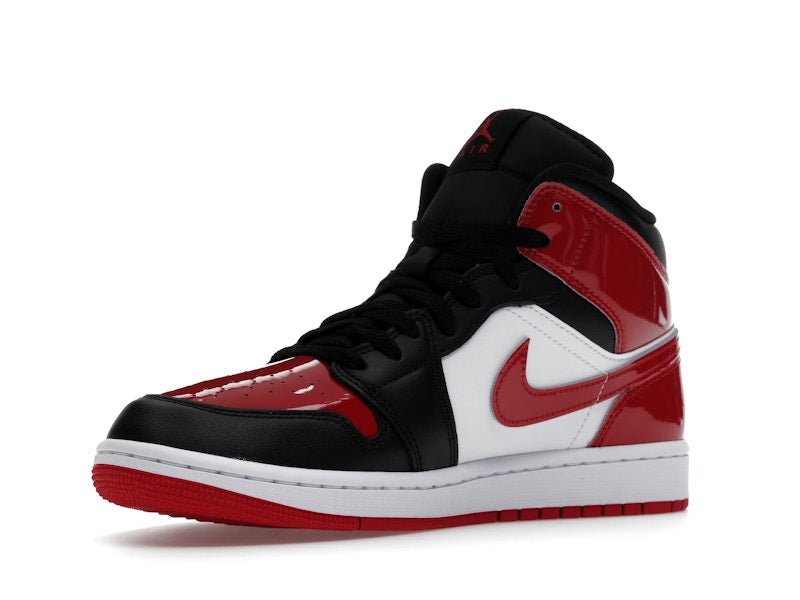 Jordan 1 Mid SE Patent Bred Toe