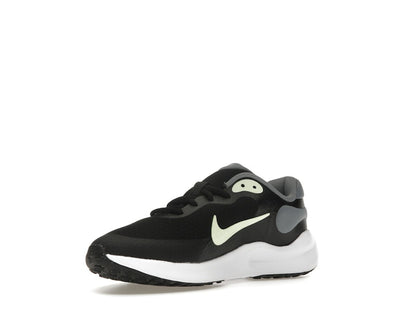 Nike Revolution 7 Black Smoke Grey White Barely Volt (GS)