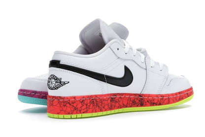 Jordan 1 Low Multi-Color Midsoles White (GS)
