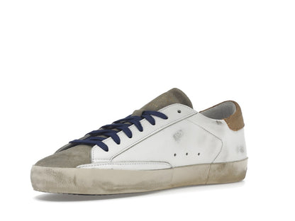Golden Goose Super-Star Suede Toe White Taupe Royal Blue Black