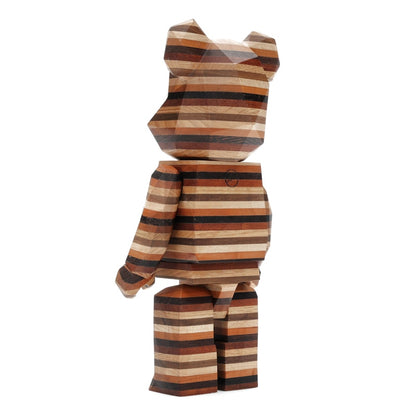 Bearbrick Karimoku Fragment Polygon-Horizon 400% Wood