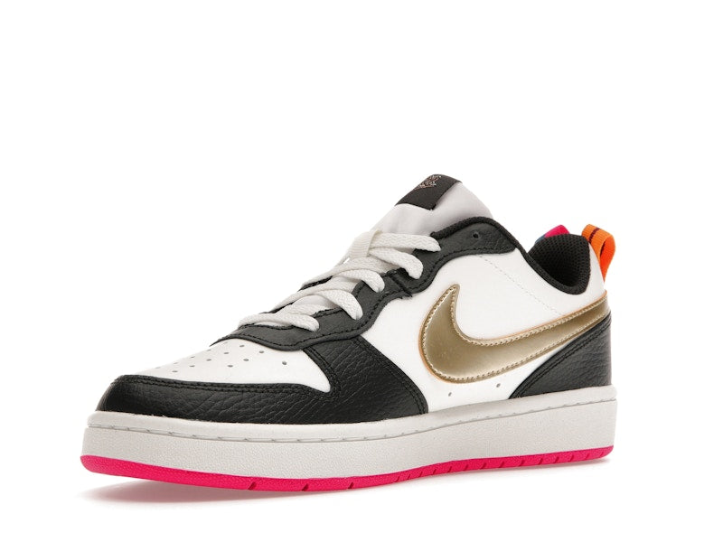 Nike Court Borough Low 2 Off Noir Pink Prime (GS)