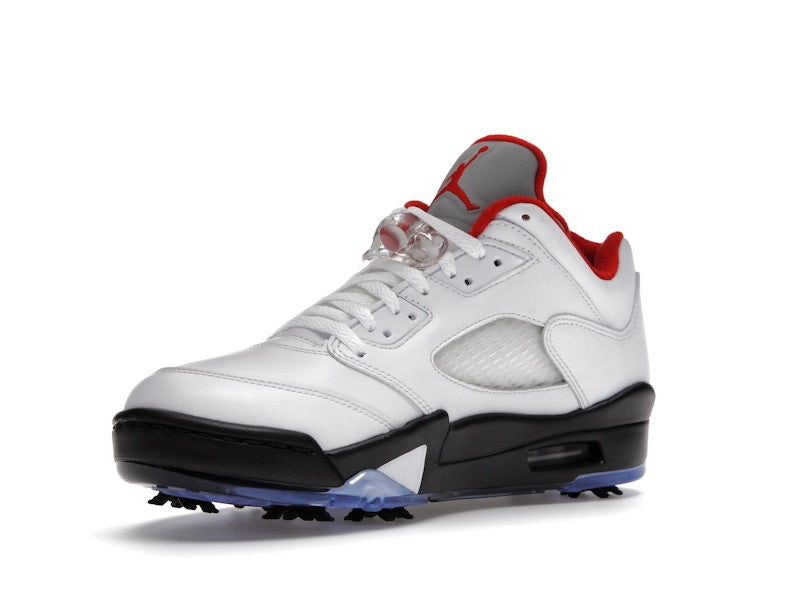 Jordan 5 Retro Low Golf Fire Red (Silver Tongue)