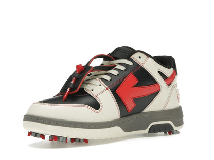 OFF-WHITE Out Of Office OOO Low Tops Golf Paris Hilinski Red Black
