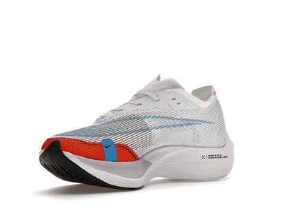 Nike ZoomX Vaporfly Next% 2 White Laser Blue Rush Orange