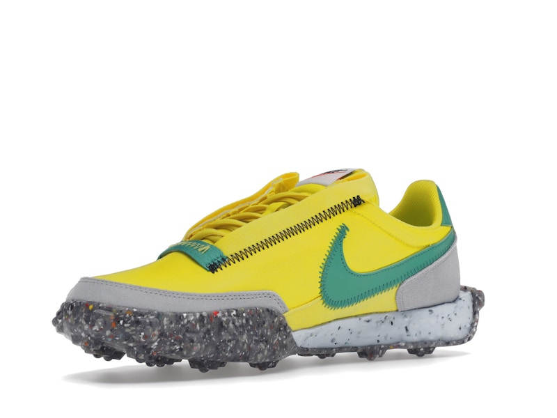 Nike Waffle Racer Crater Yellow Strike Roma Green (Women's)