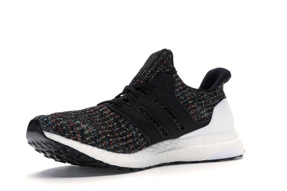 adidas Ultra Boost 4.0 Black Multi-Color White Heel Cage