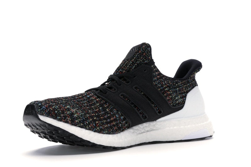 adidas Ultra Boost 4.0 Black Multi-Color White Heel Cage