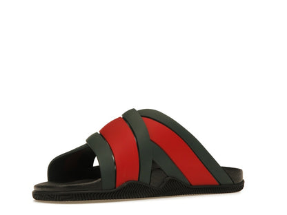 Gucci Web Slide Black Rubber (Women's)