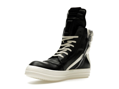 Rick Owens Strobe Geobasket High Black Milk