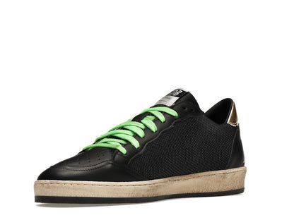 Golden Goose Ball-Star Low Black Fluorescent green