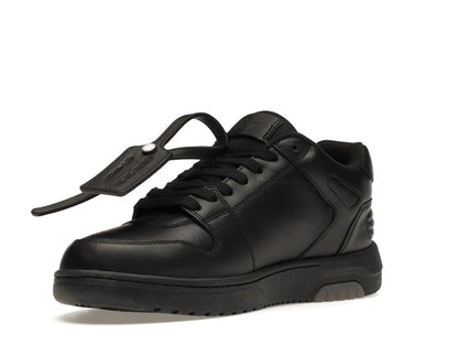 OFF-WHITE OOO Low Tops "For Walking" Black White