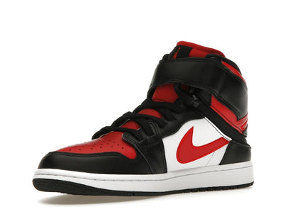 Jordan 1 High FlyEase Black White Fire Red