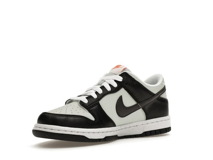 Nike Dunk Low Black Bright Mandarin Mini Swoosh (GS)
