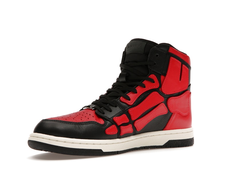 AMIRI Skel Top Hi Black Red White