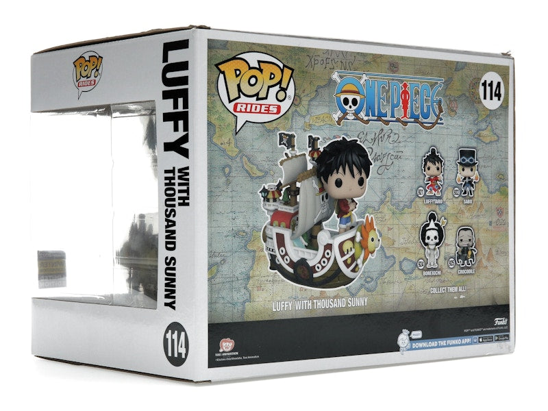 Funko Pop! Rides One Piece Luffy with Thousand Sunny 2022 Winter Convention Exclusive Figure #114