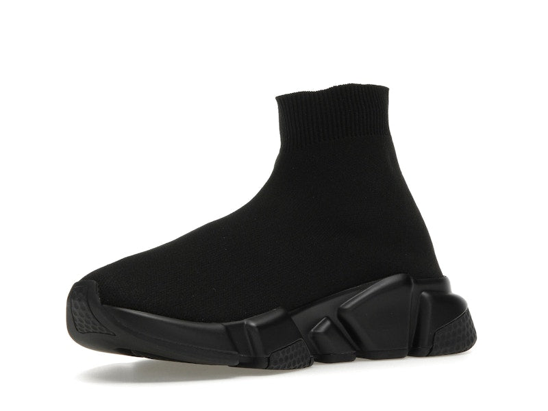 Balenciaga Speed Graffiti Trainers Black White Logo (Women's)