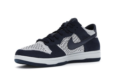 Nike Dunk Low Flyknit College Navy Pure Platinum