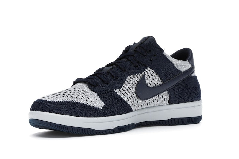 Nike Dunk Low Flyknit College Navy Pure Platinum