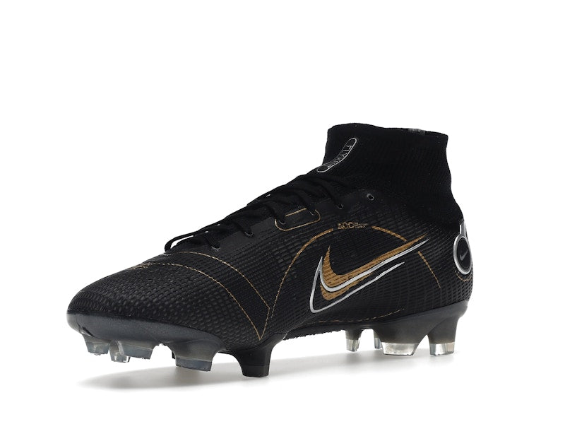 Nike Mercurial Superfly 8 FG Black Metallic Silver Gold