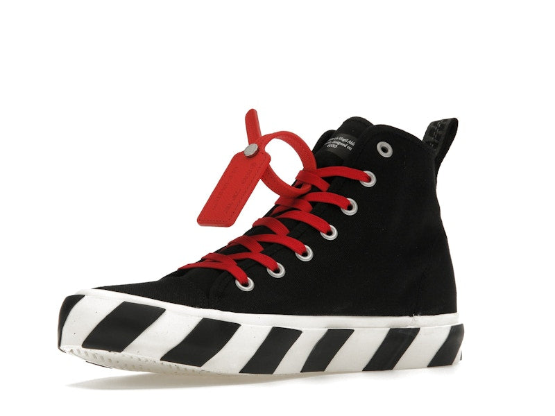 OFF-WHITE Vulcanized Hi Black Red Canvas