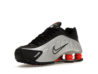 Nike Shox R4 Metallic Silver Black Picante Red (GS)