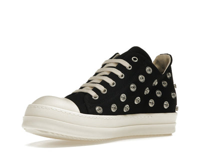 Rick Owens DRKSHDW Low Sneaks Eyelet Black Milk