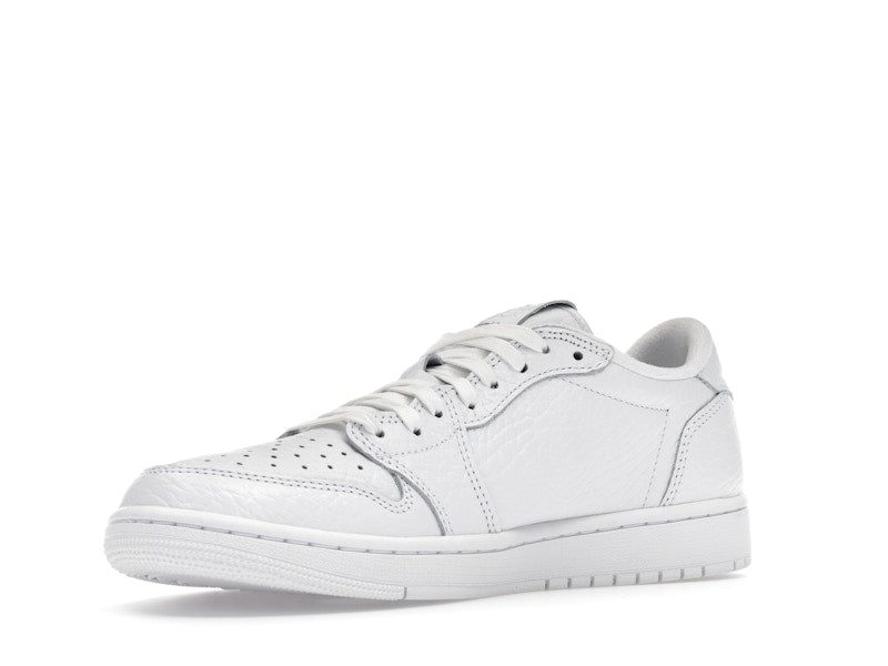 Jordan 1 Retro Low Swooshless Triple White (2025)