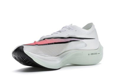 Nike ZoomX Vaporfly Next% White Hyper Jade Flash Crimson