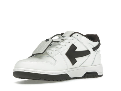 OFF-WHITE Out Of Office OOO Low Tops White Brown