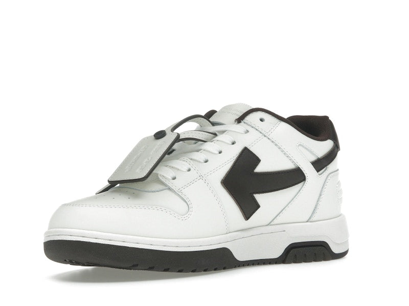 OFF-WHITE Out Of Office OOO Low Tops White Brown