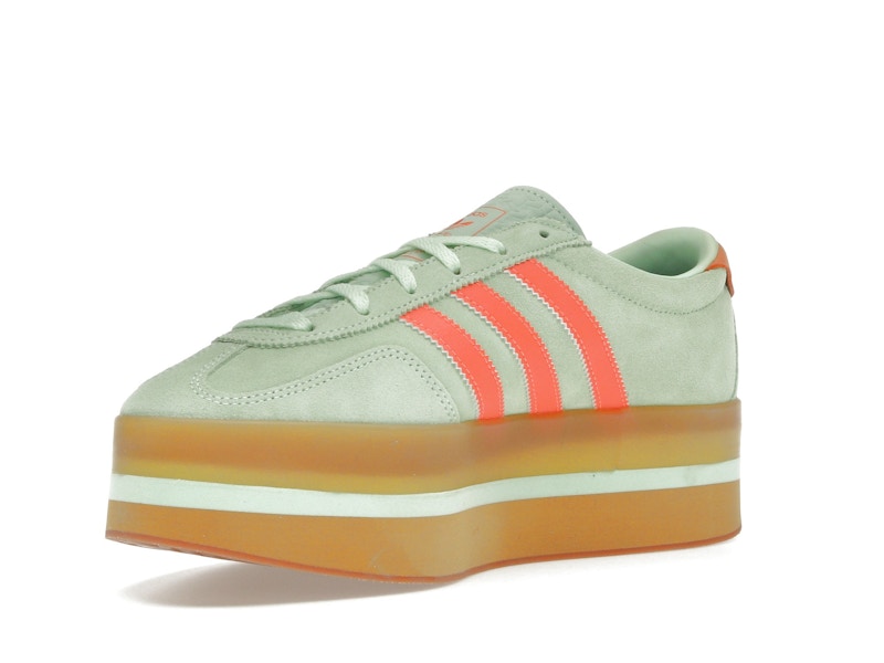 adidas Gazelle Stack Semi Green Spark Solar Orange Gum (Women's)