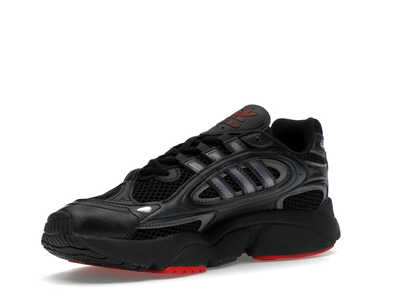 adidas Ozmillen Core Black Grey Better Scarlet