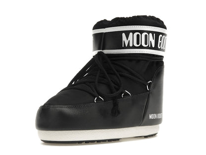 Moon Boot Icon Low Nylon Boot Black White