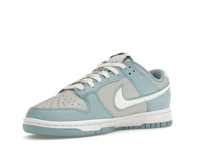 Nike Dunk Low Retro Fleece Swoosh Worn Blue