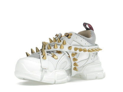 Gucci Flashtrek Chunky Leather Sneakers White Gold (Women's)
