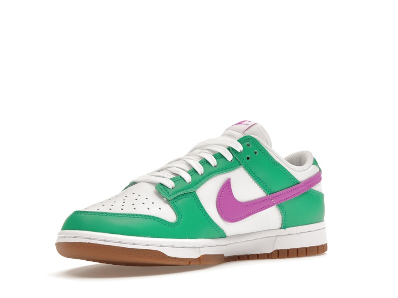Nike Dunk Low White Stadium Green Fuchsia (Women's)