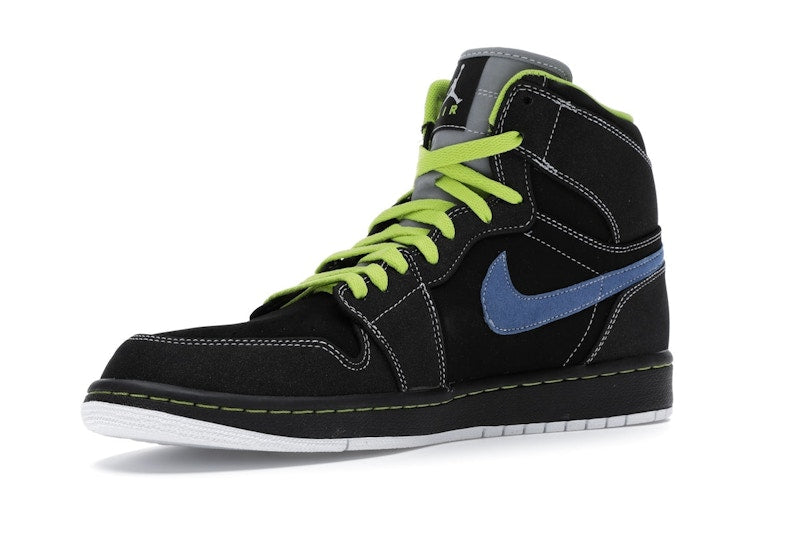 Jordan 1 Retro High Black Cyber Blue Sapphire