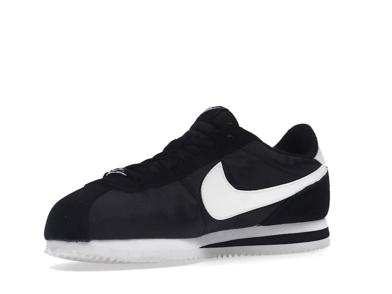 Nike Cortez Basic Nylon Black White-Metallic Silver