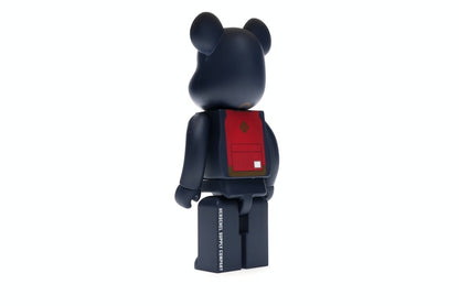 Bearbrick Medicom Herschel Peacoat 100% & 400% Set Navy