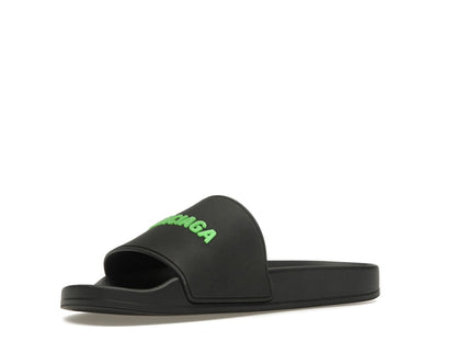 Balenciaga Pool Slide Black Fluo Green (Women's)