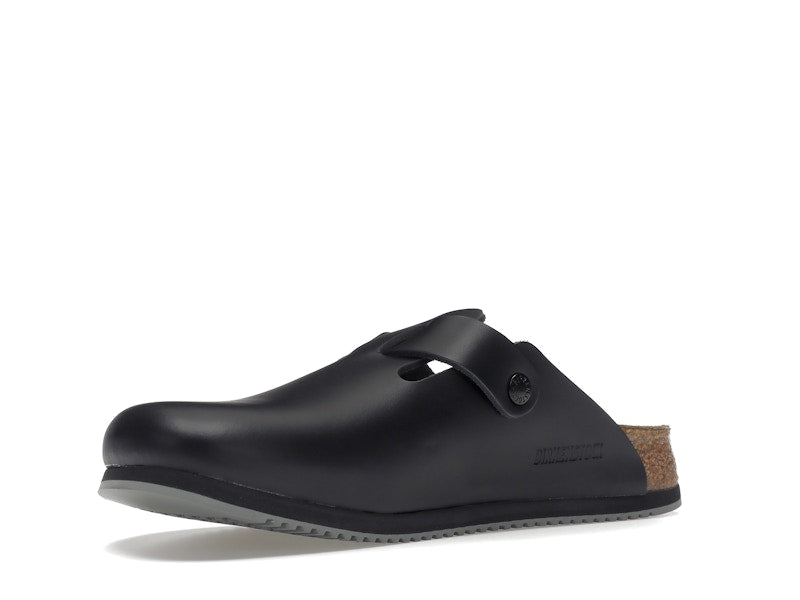 Birkenstock Boston Super Grip Leather Black
