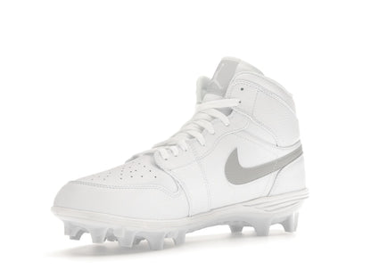 Jordan 1 Mid TD Cleat White Grey Fog