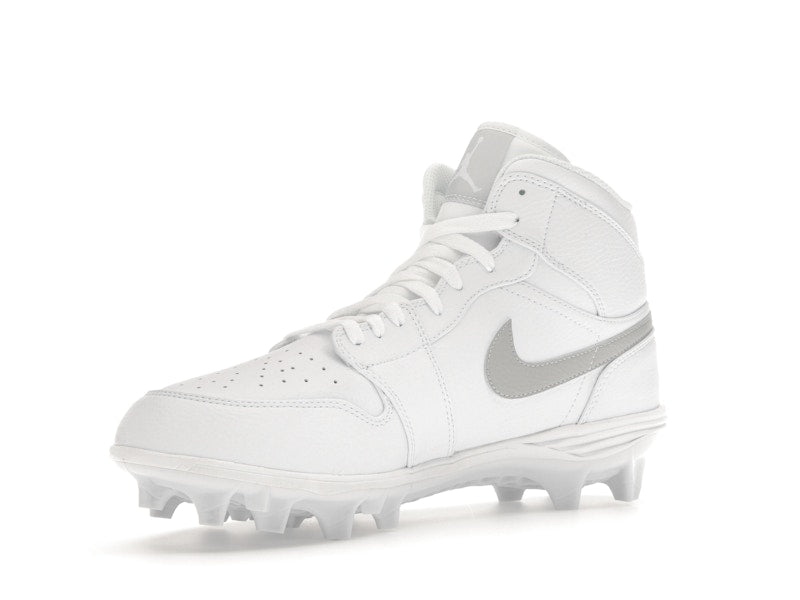 Jordan 1 Mid TD Cleat White Grey Fog