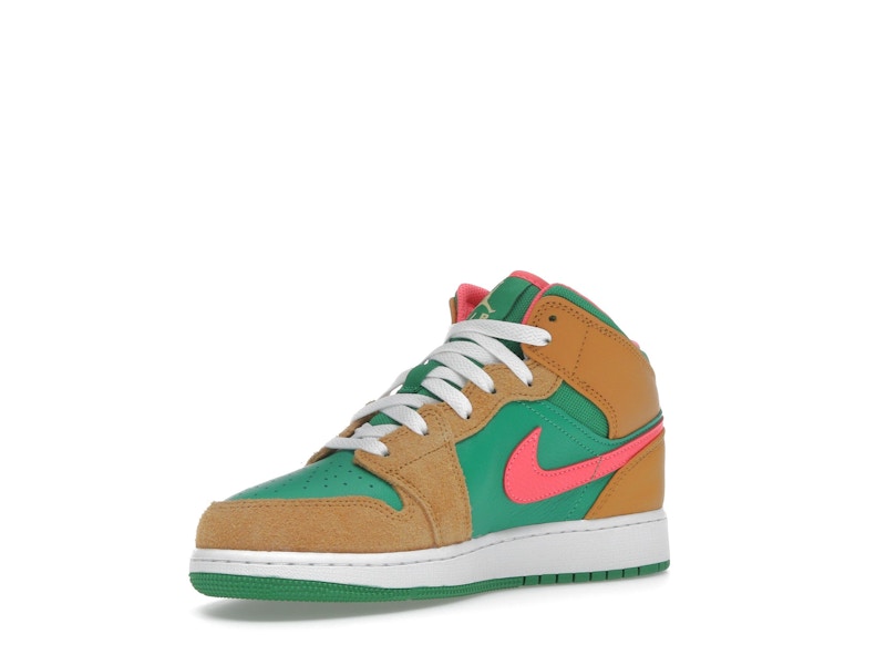 Jordan 1 Mid SE Chutney Lucky Green (GS)