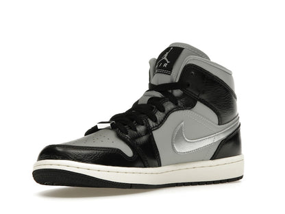 Jordan 1 Mid SE Black Metallic Silver (Women's)