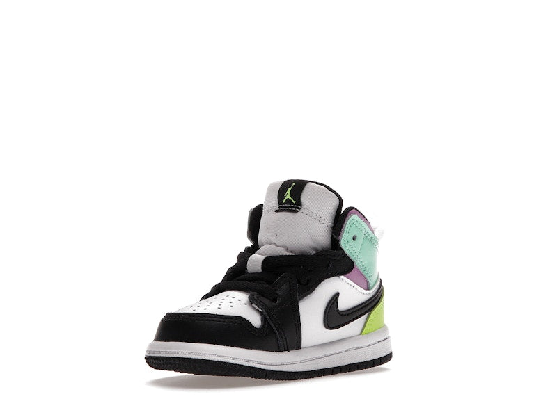 Jordan 1 Mid Pastel Black Toe (TD)